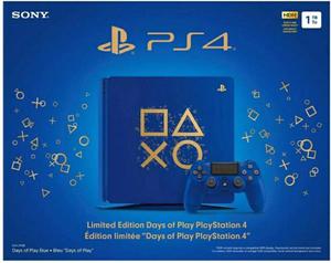 Sony Ps4 Slim 1Tb Azul Edicion Limitada Days Of Play * Cap y