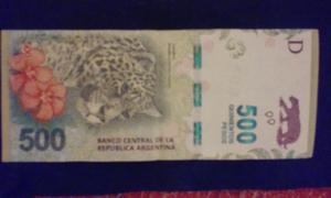 billete 500 reposición