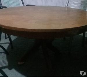 venda mesa redonda plegable de madera