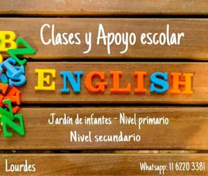 Clases Y Ayuda Escolar De Inglés Jardín Infantes,Primario