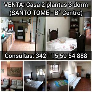 VENTA: Casa 3 dorm (B° Centro - SANTO TOME)