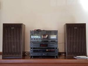 Equipo De Audio Jvc Vintage - Cd- Cassette + Amplificadores