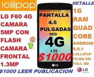 LIQUIDO LG F60 4G LTE LIBRE CAMARA 5M CON FLASH Y CAMARA