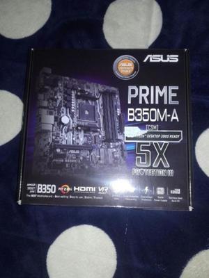 Mother Asus Prime B350 Am4 Ryzen 2da Gen