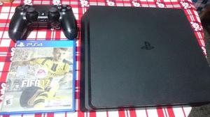 PS4 SLIM CON JUEGO PERFECTAS CONDICIONES FIFA 17 JOYSTICK V2