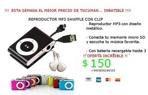 REPRODUCTOR MP3 SHUFFLE !!! $ 150