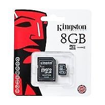 Tarjeta De Memoria Kingston Microsd 8gb Clase 4 Adaptador Sd