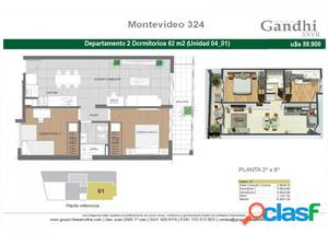 Venta en pozo Montevideo N° 324, Dpto, dos dormitorios,