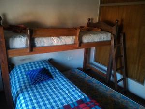 Cama Cucheta Triple Algarrobo Macizo Impecable - Usada