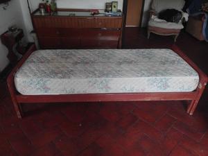 Cama de 1 plaza con colchon