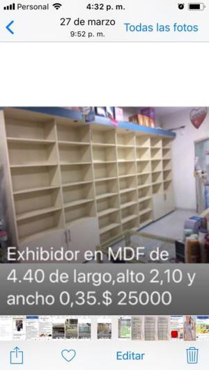Exhibidor de MDF