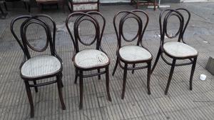 Juego De 4 Sillas Thonet Corazon. #