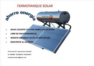 Termotanque solar-Ahorre hasta un 80% de gas
