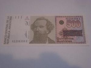 billete de 500 australes