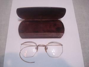 lentes antiguos bañados en oro 12k