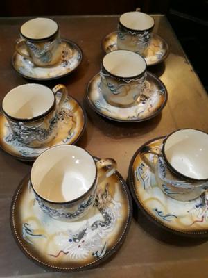 6 pocillos de café porcelana japonesa