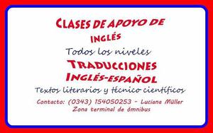 CLASES PARTICULARES DE INGLÉS Y TRADUCCIONES INGLÉS