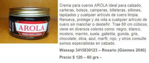 Crema Arola Para Calzados.