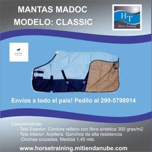 MANTAS DE ABRIGO PARA CABALLOS - MODELO CLASSIC