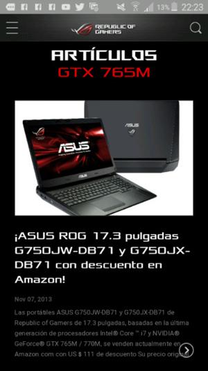 Netbook Asus GTX 765