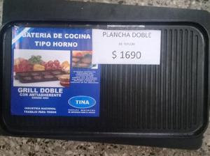 Plancha doble de teflon