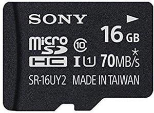 Micro SDHC 16GB up to 70MB/s Clase 10 UHS-1 Sony