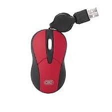 Mouse Gtc Mini Optico Usb Retractil Mog-110 Negro O Rojo/neg