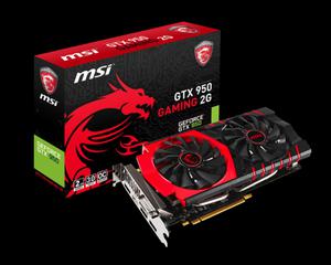 Placa de video MSI GeForce GTX 950 GAMING 2GB