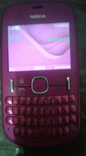 Vendo nokia 201 rosa libre