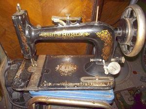 antigua maquina de coser new home a lanzadera funciona