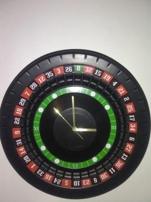 reloj ruleta de plastico