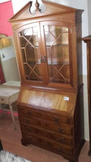 VENDO MUEBLE SECRETER CRISTALERO ANTIGUO. NALO MUEBLES.