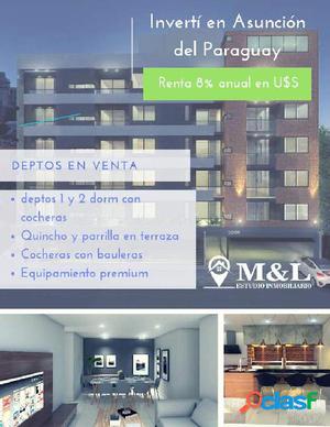 Vendo departamento de 1 dormitorio - Jara - Paraguay