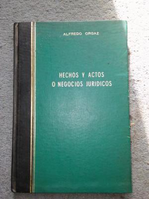 Hechos y Actos o Negocios Jurídicos Alfredo Orgaz