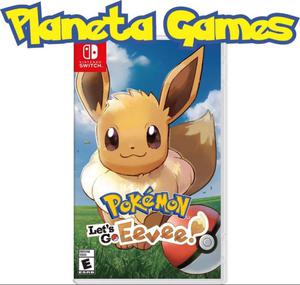 Pre-Venta Pokemon Let's Go Eevee Nintendo Switch Nuevos Caja
