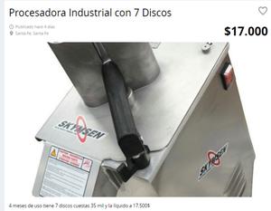 Procesadora Industrial skymsen con 7 Discos