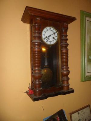 antiguo reloj de péndulo Gustav Becker carrillón aleman