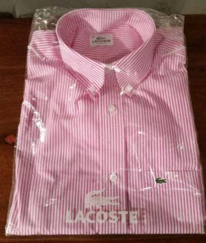 Camisa rayada rosa Lacoste - Nueva
