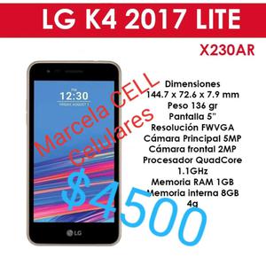 LG K4 LITE  nu.e.vs en Caja Sellada