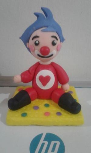 adorno para tortas porcelana fria payaso plin plin