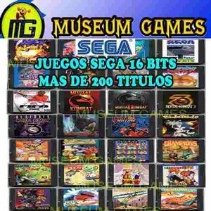 Cartuchos Para Sega Genesis 16 Bits mas de 200 Titulos