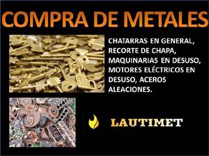 Compra Venta Metales Chatarra COBRE, BRONCE, ALUMINIO.