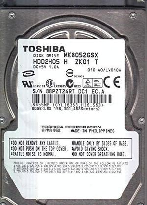 HD o Disco Duro Sata 80 Gb 2.5” Toshiba para PS3 FAT
