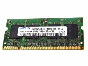 Memoria Ram Samsung 512 Mb 2rx16 Pc2 5300a 555 12 A3