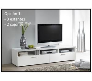 Mesa TV multipropósito (MINI) c Cajón + Estantes