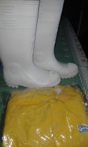 Vendo botas de goma y campera piloto