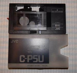 Cassette adaptador VHS-C a VHS, JVC, usado...