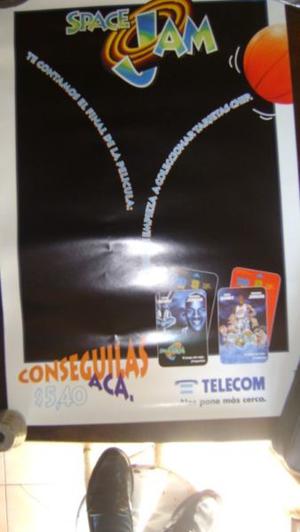 Coleccionismo Tarjetas Telefonicas Afiche Telecom Space Jam