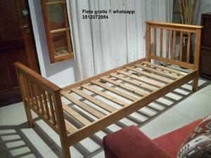 Hermosa cama de madera maciza !! Flete gratis !! ♥