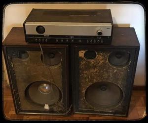 LIQUIDACIÓN!! amplificador a reparar + bafles!!!